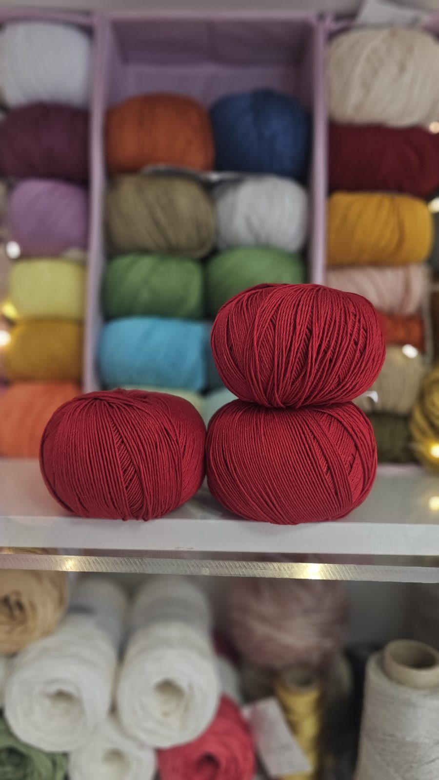 Hilo de Algodón Peinado Rojo - Casasol - Imagen 10