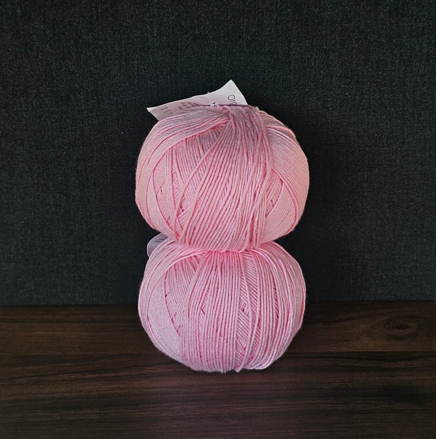 Hilo de Algodón peinado Ovillo rosa bebe M - Casasol - Imagen 3