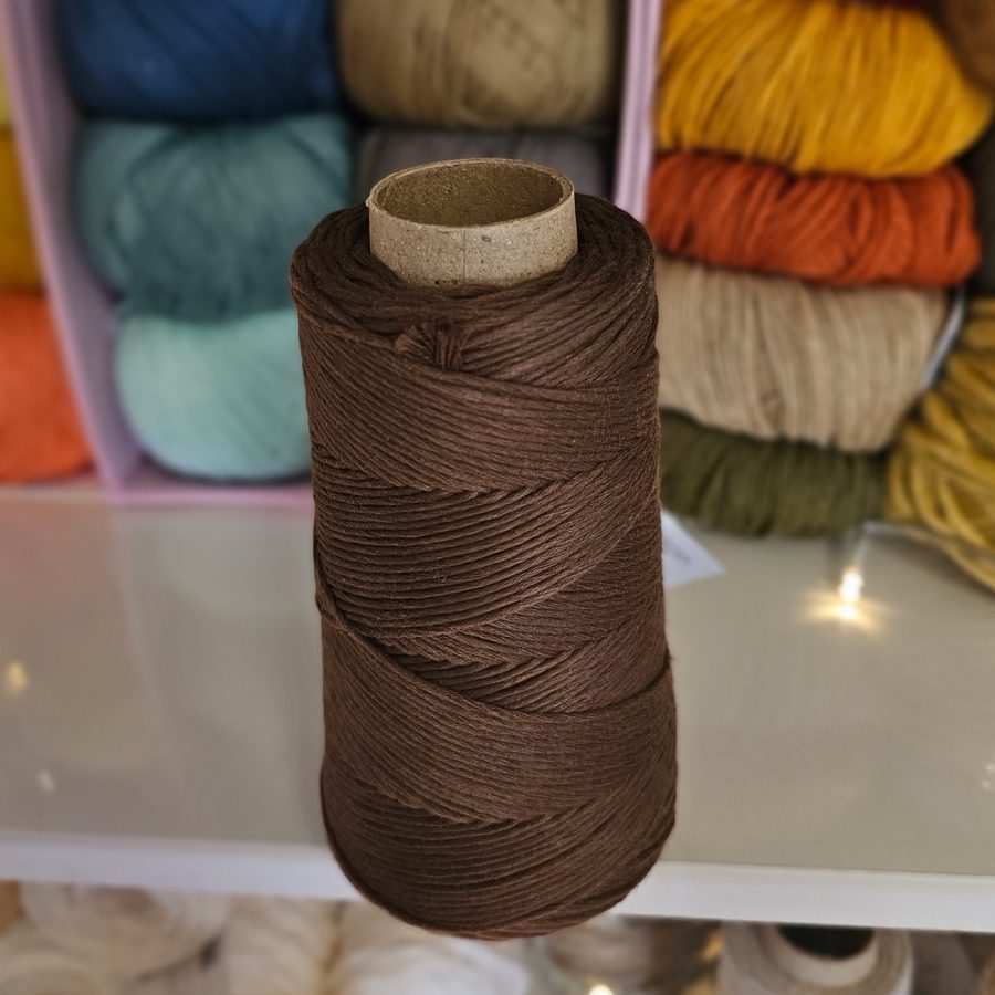 Hilo de Algodón peinado Marrón Choco XL-Casasol - Imagen 3