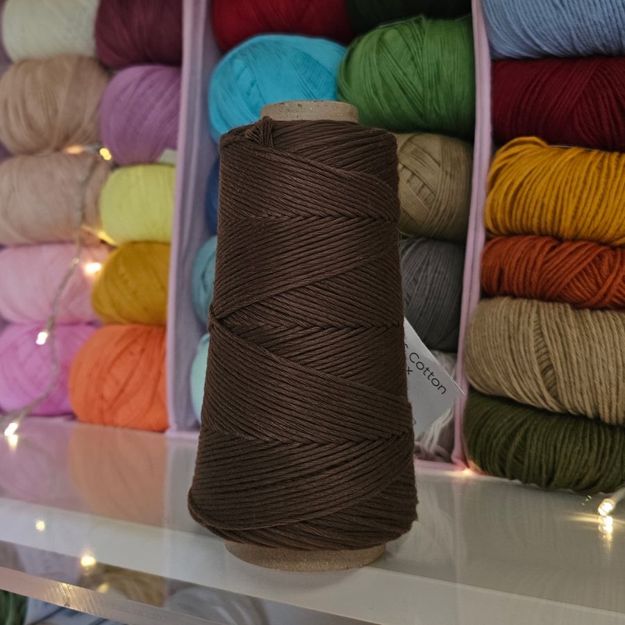 Hilo de Algodón peinado Marrón Choco XL-Casasol - Imagen 2