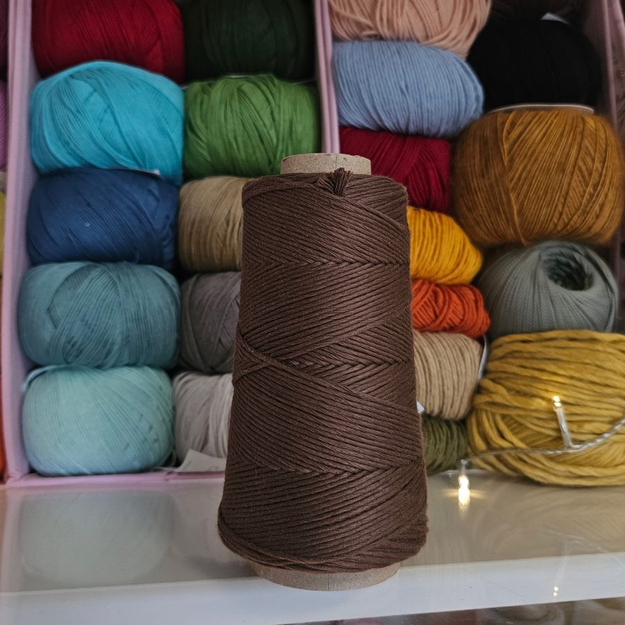 Hilo de Algodón peinado Marrón Choco XL-Casasol - Imagen 4