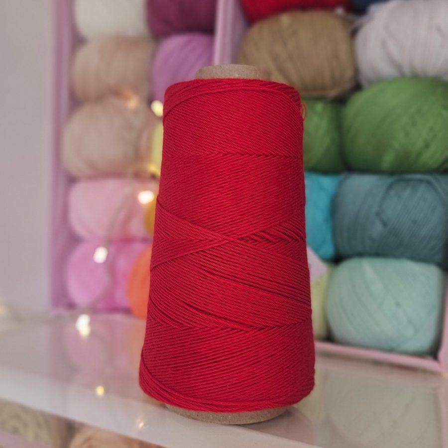 Hilo de algodón peinado Rojo L - Casasol - Imagen 4