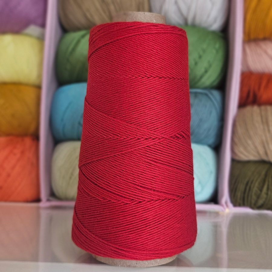 Hilo de algodón peinado Rojo L - Casasol - Imagen 2
