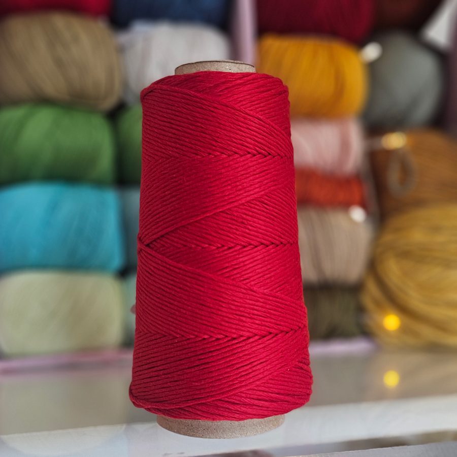 Hilo de Algodón peinado Rojo XL-Casasol - Imagen 5