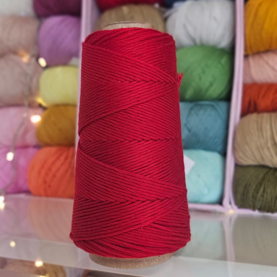Hilo de Algodón peinado Rojo XL-Casasol - Imagen 2