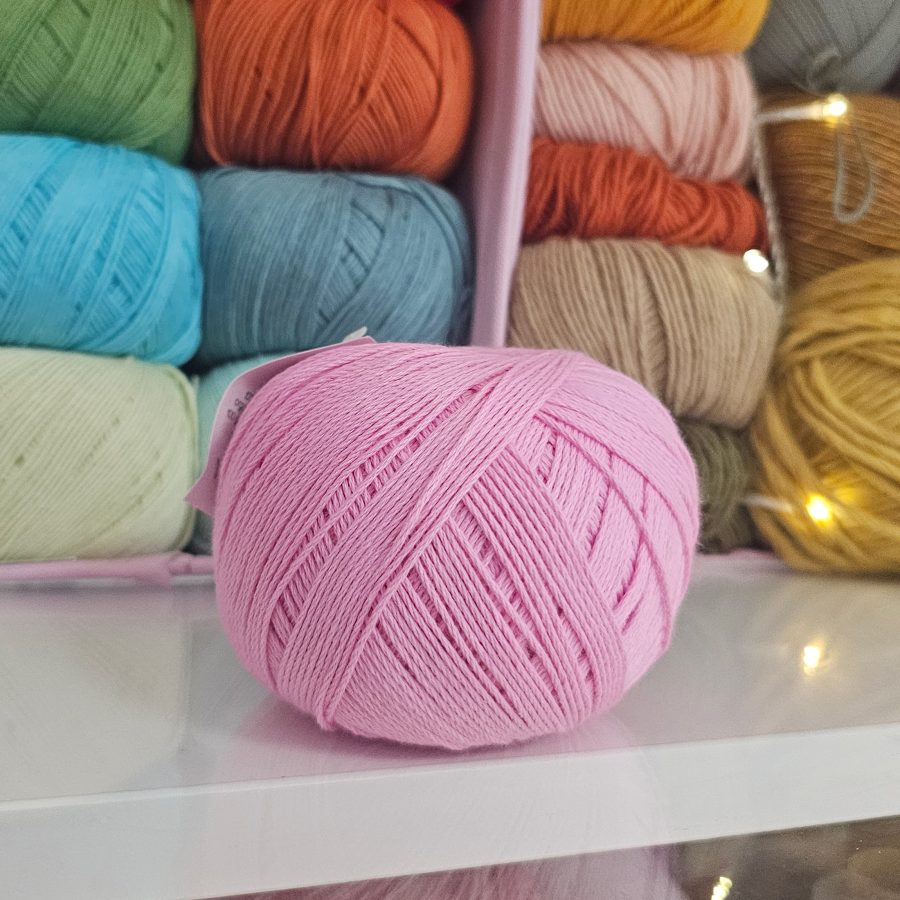 Hilo de Algodón Peinado Rosa Blush - Casasol - Imagen 4