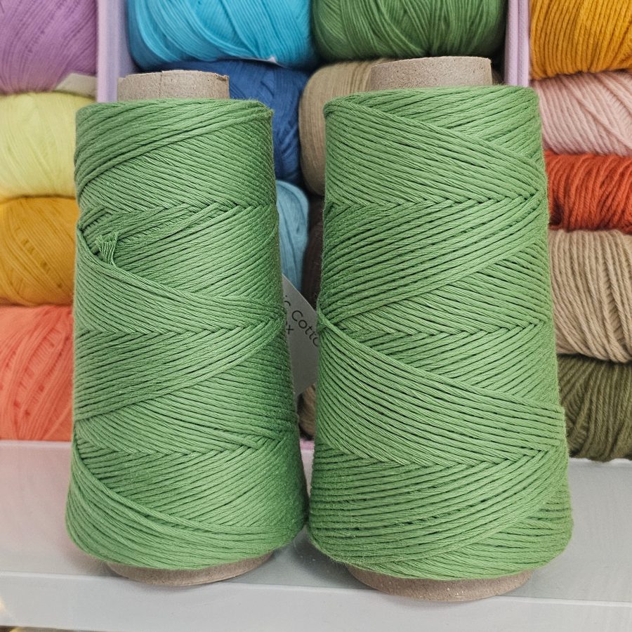 Hilo de Algodón peinado Verde Hierba XL-Casasol - Imagen 5
