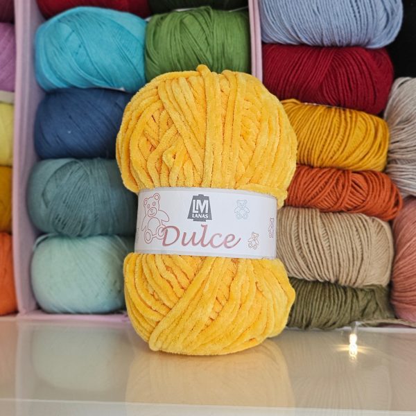 Chenilla de color amarillo fuerte Dulce - Hilaturas
