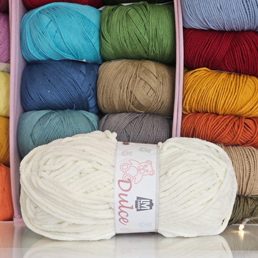 Chenilla de color marfil Dulce - Hilaturas - Imagen 4